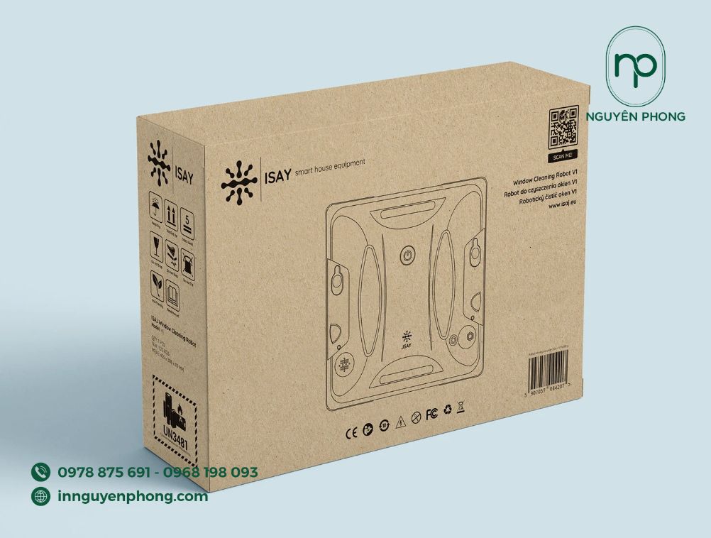 in thùng carton 5 lớp sóng BC đẹp mắt